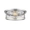 Z-Lite Savannah 2 Light Flush Mount, Chrome & Clear 462F14-CH - alternate 4